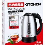 Bouilloire électrique en acier inoxydable Swiss Kitchen SK-501 – 1,8 L – 2200 W