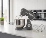 BERGMANN SilverCHEF+ Premium BSM 7001 – Robot Pétrin 3 en 1, 2000W, 8L, Bluetooth, Bol Inox